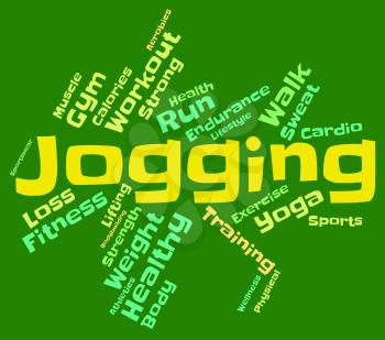 Jogging Word Meaning Run Running And Words 