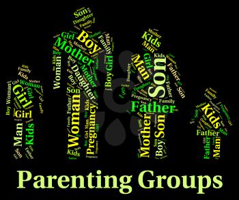 Parenting Groups Representing Mother And Child And Mother And Child