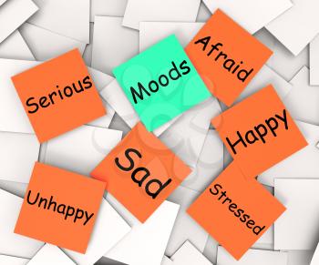 Moods Post-It Note Meaning Emotions And Feelings