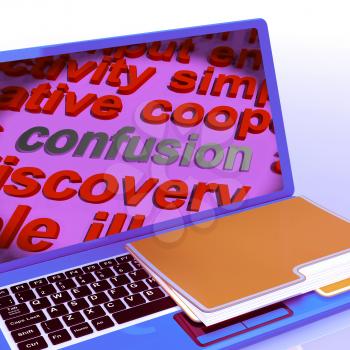 Confusion Word Cloud Laptop Meaning Confusing Confused Dilemma