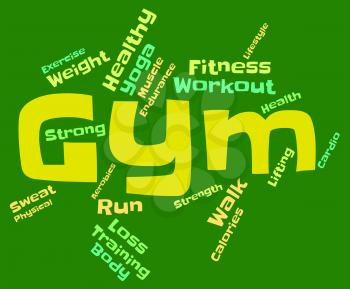 Wordcloud Fitness Meaning Physical Activity And Trained 