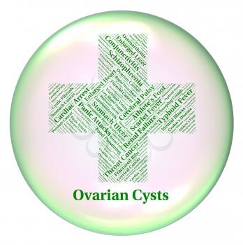 Ovarian Cysts Showing Ill Health And Blister