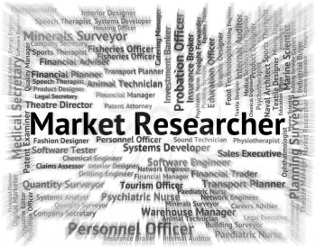 Market Researcher Representing Gathering Data And Explore