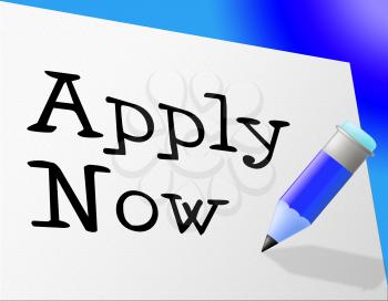 Apply Now Indicating Application Hire And Register