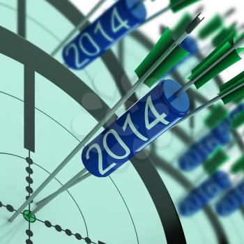 2014 Accurate Dart Target Showing Successful Future