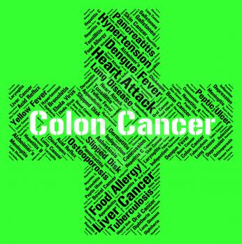 Colon Cancer Indicating Malignant Growth And Disorder