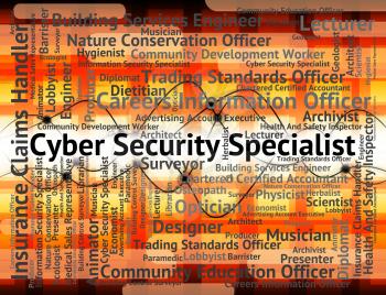 Cyber Security Specialist Representing World Wide Web And Skilled Person