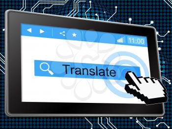 Translate Online Indicating World Wide Web And Www