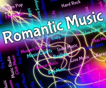 Romantic Music Representing Tender Hearted And Melodies