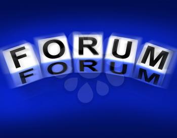 Forum Blocks Displaying Advice or Social Media or Conference