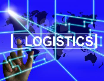 Logistics Screen Indicating Logistical Strategies and International Plans