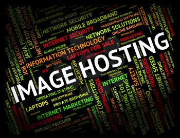 Image Hosting Indicating Snapshots Photos And Webhosting