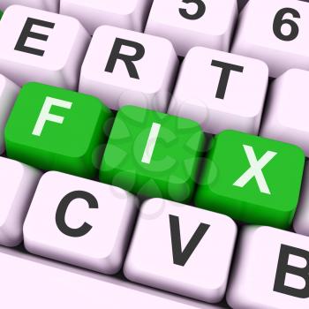 Fix Keys Showing Repair Fixing Or Mend