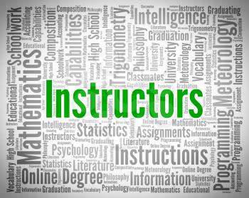 Instructors Word Meaning Learn Taught And Lesson