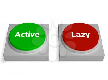 Active Lazy Buttons Showing Action Or Inaction