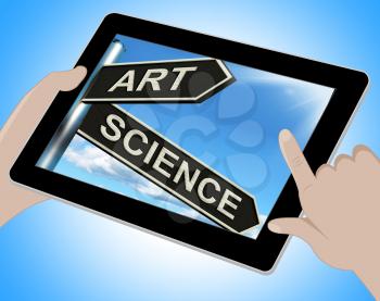 Art Science Tablet Meaning Creative Or Scientific