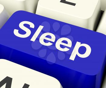 Sleep Computer Key Shows Insomnia Or Sleeping Disorders Online
