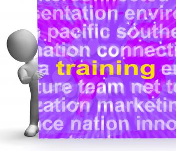 Training Word Cloud Sign Meaning Education Development And Learning