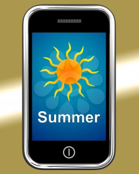 Summer On Phone Meaning Summertime Season