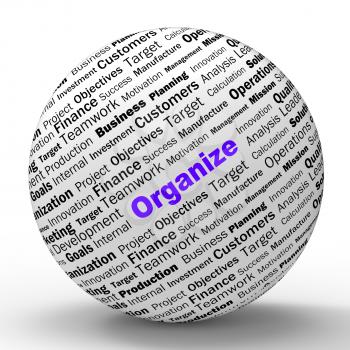 Organize Sphere Definition Shows Structured Files Organized Or Management
