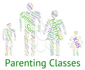 Parenting Classes Showing Mother And Baby And Mother And Child