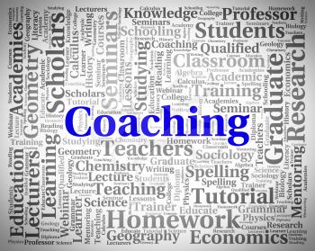 Coaching Word Indicating Give Lessons And Educate
