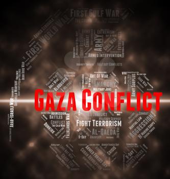 Armed Conflict Meaning Gaza Governorate And Wordclouds