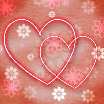 Hearts Background Meaning Valentines Day And Template