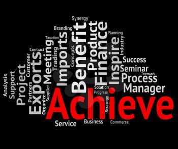Achieve Word Meaning Achievement Success And Winner