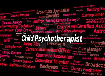 Child Psychotherapist Indicating Disturbed Mind And Delusions