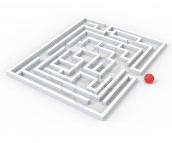 Challenging Maze Shows Complexity Obstacles And Challenges
