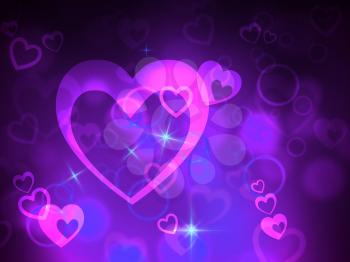 Bokeh Background Meaning Heart Shapes And Glow