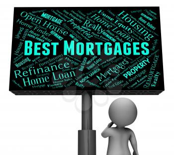 Best Mortgages Representing Real Estate And Sign