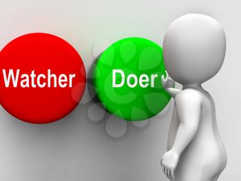 Watcher Doer Buttons Meaning Active Inactive Personality Type