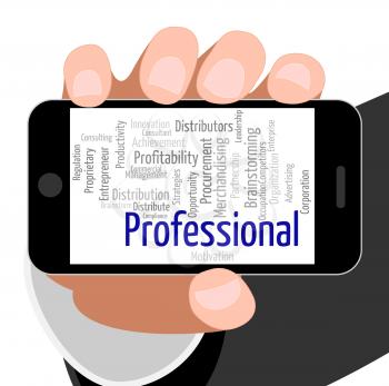 Professional Word Representing Educated Professions And Text
