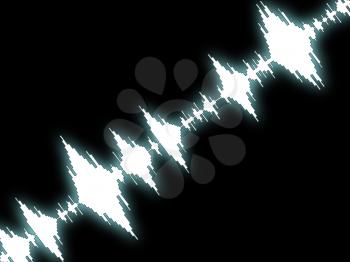 Sound Wave Background Showing Equalizer Or Amplifier
