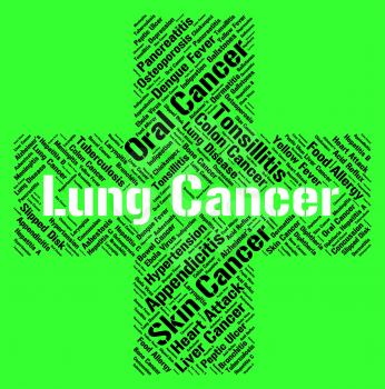 Lung Cancer Representing Ill Health And Affliction