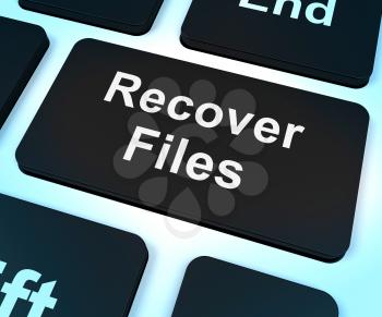 Recover Files Key Showing Restoring From Backup