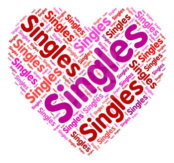 Singles Heart Meaning Togetherness Loved And Romantic