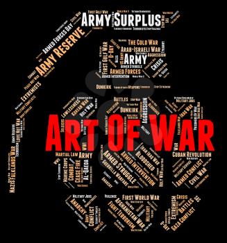 Art Of War Indicating Business Strategy And Planning