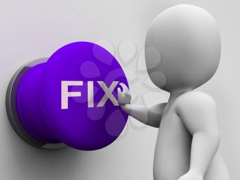 Fix Button Showing Repairing Faults And Maintenance