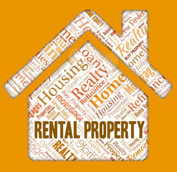 Rental Property Indicating Real Estate And Renter