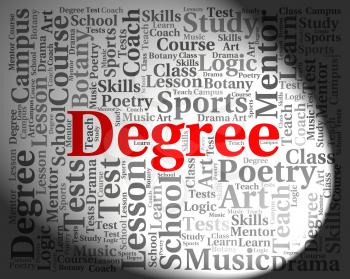 Degree Word Meaning Qualification Associates And Text