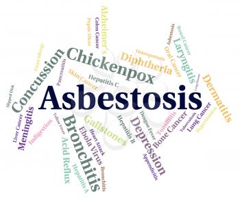 Asbestosis Word Showing Lung Cancer And Cancers