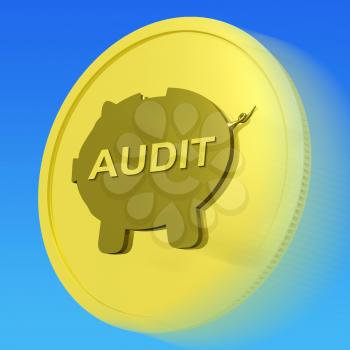 Audit Gold Coin Showing Auditing And Inspection Of Finances