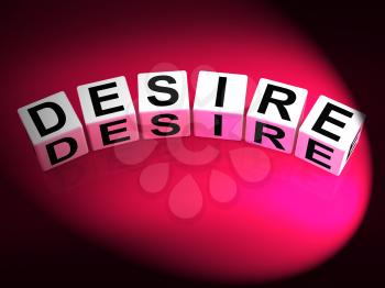 Desire Dice Showing Desires Ambitions and Motivation