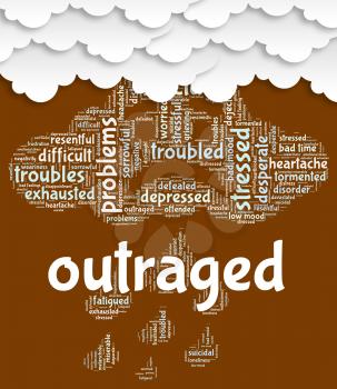 Outraged Word Meaning Words Enrage And Wordclouds