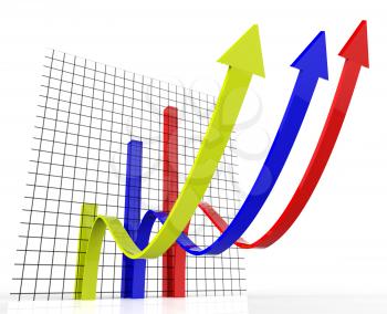 Increasing Graph Meaning Profit Increase And Upward