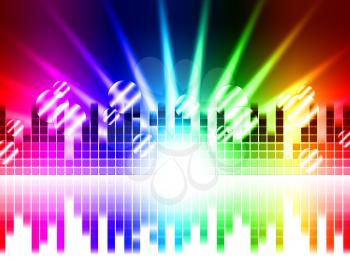 Bright Colors Background Meaning Rays Frequencies And Balls
