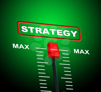Strategy Max Indicating Strategic Extremity And Peak